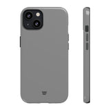 SOLID GRAY | Tough Phone Case