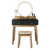 Set 3 Makeup Vanity Table Color Lighting Jewelry Divider Dressing Table