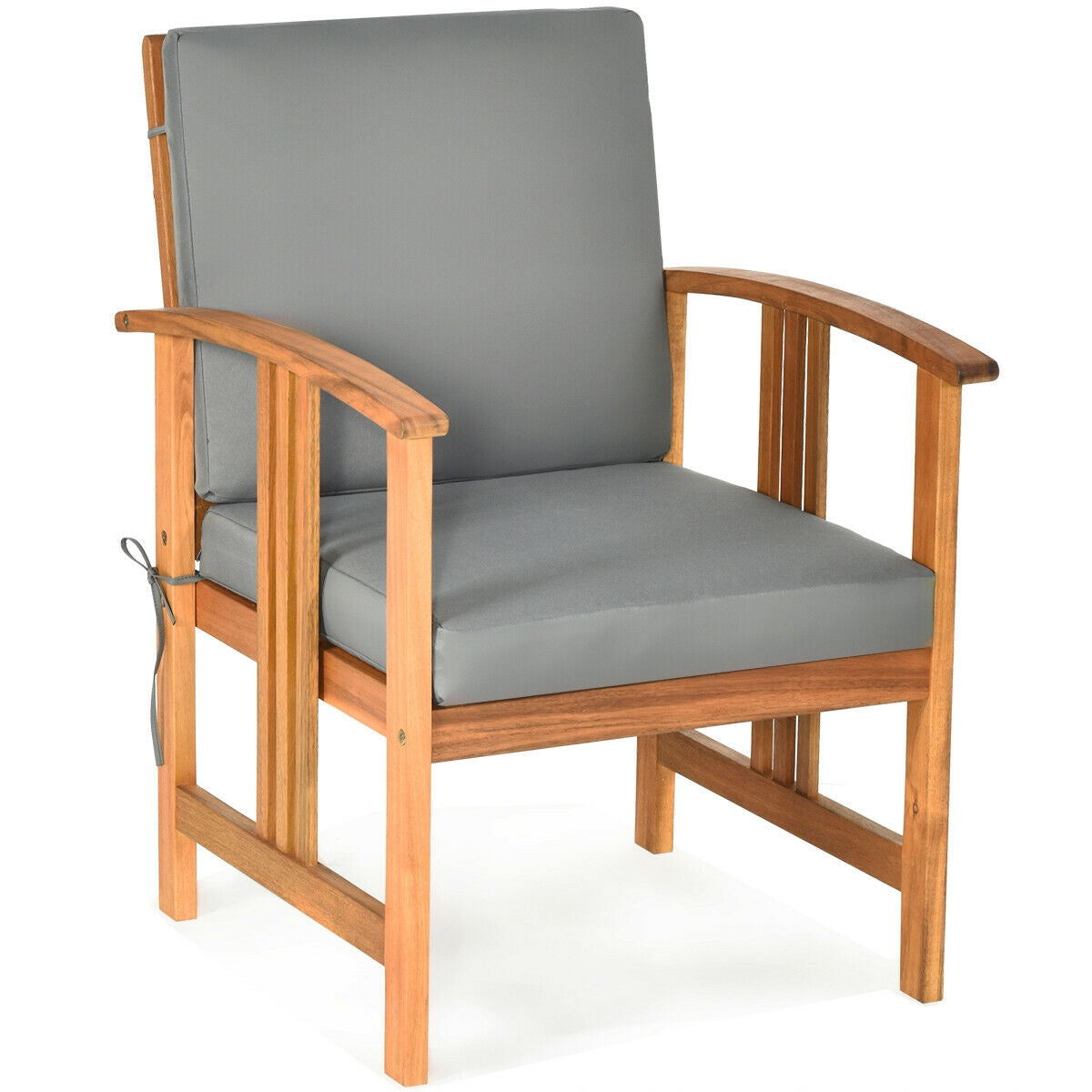 3PC Solid Wood Outdoor Patio Sofa Furniture Set