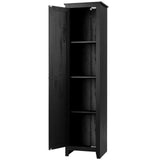 Linen Tower Bathroom Storage Cabinet Tall Slim Side Organizer with Shelf