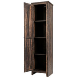 Linen Tower Bathroom Storage Cabinet Tall Slim Side Organizer with Shelf