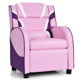 Kids Leather Recliner Chair with Side Pockets