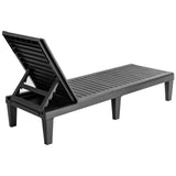 Outdoor Recliner Chair with 5-Position Adjustable Backrest