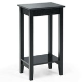 Tall Wooden Sofa End Table Side Table
