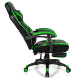 Adjustable Gaming Chair with Footrest for Home Office