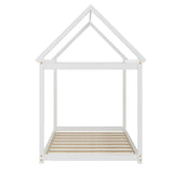 Stable Kids Platform Floor Bed with Roof ang Heavy-Duty Slats