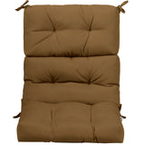 22 x 44 Inch Tufted Outdoor Patio Chair Seating Pad