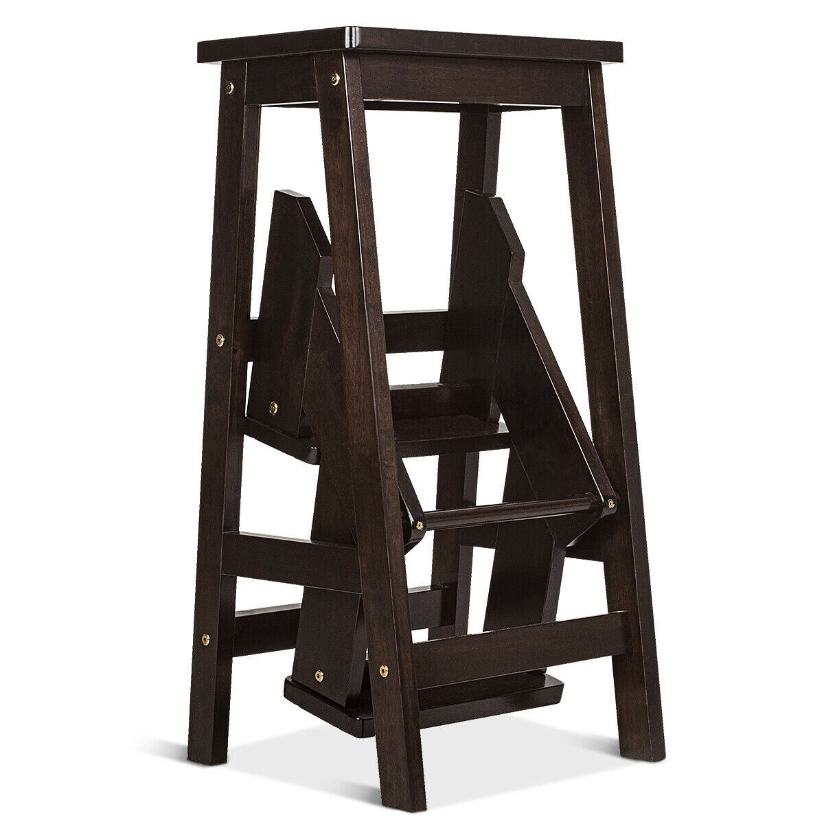 3 Tier Step Stool 3 in 1 Folding Ladder Bench