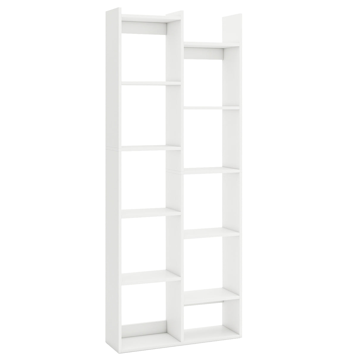 11-Tier Modern Book Organizer Bookcase with Anti-Tipping Kits