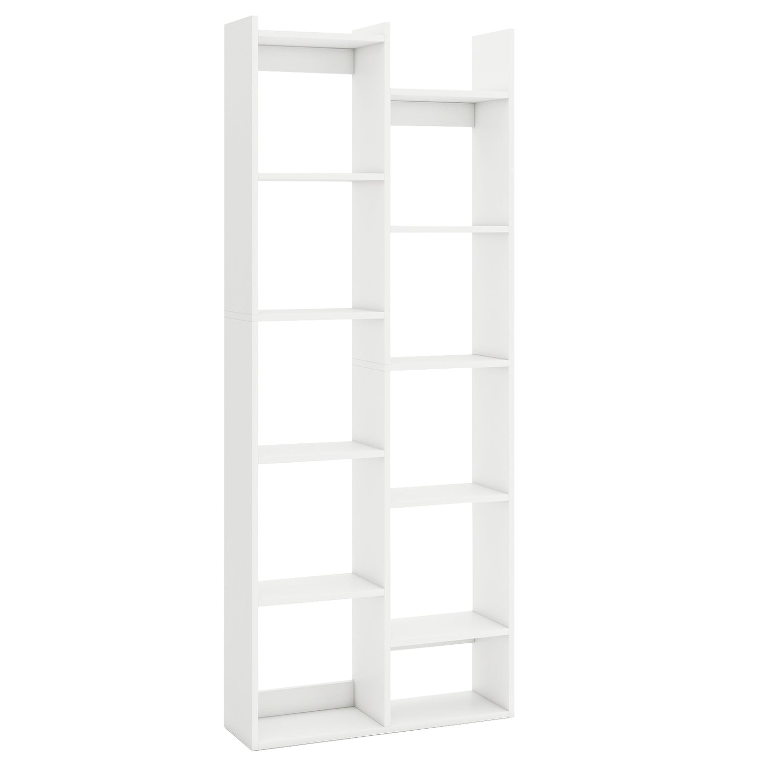 11-Tier Modern Book Organizer Bookcase with Anti-Tipping Kits