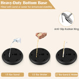 11 x 17 Inch Height Adjustable Sign Holder Stand with Snap-Open Frame