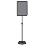 11 x 17 Inch Height Adjustable Sign Holder Stand with Snap-Open Frame