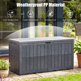 Outdoor Deck Box with Lid and Handles for Garden Tools