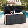 Outdoor Deck Box with Lid and Handles for Garden Tools