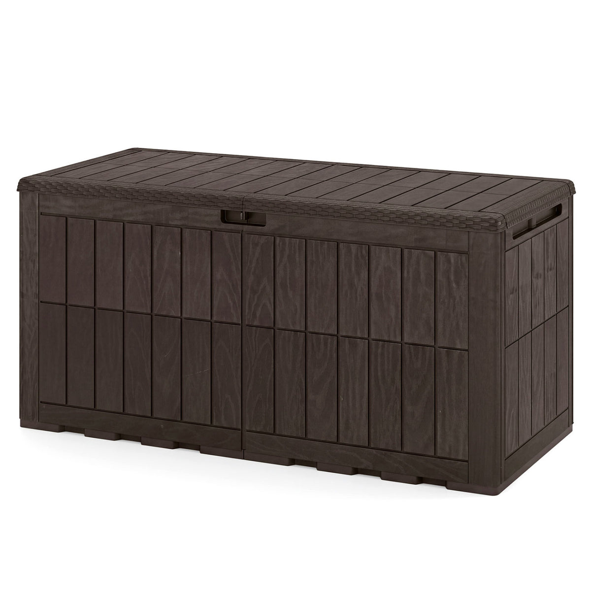 Outdoor Deck Box with Lid and Handles for Garden Tools
