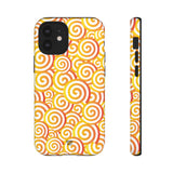 ABSTRACT SPIRAL ORANGE | Tough Phone Case