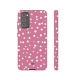 BLUSH RED DOTS | Tough Phone Case