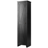 Linen Tower Bathroom Storage Cabinet Tall Slim Side Organizer with Shelf
