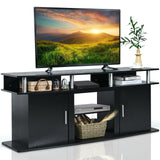 63 Inch TV Entertainment Console Center with 2 Cabinets