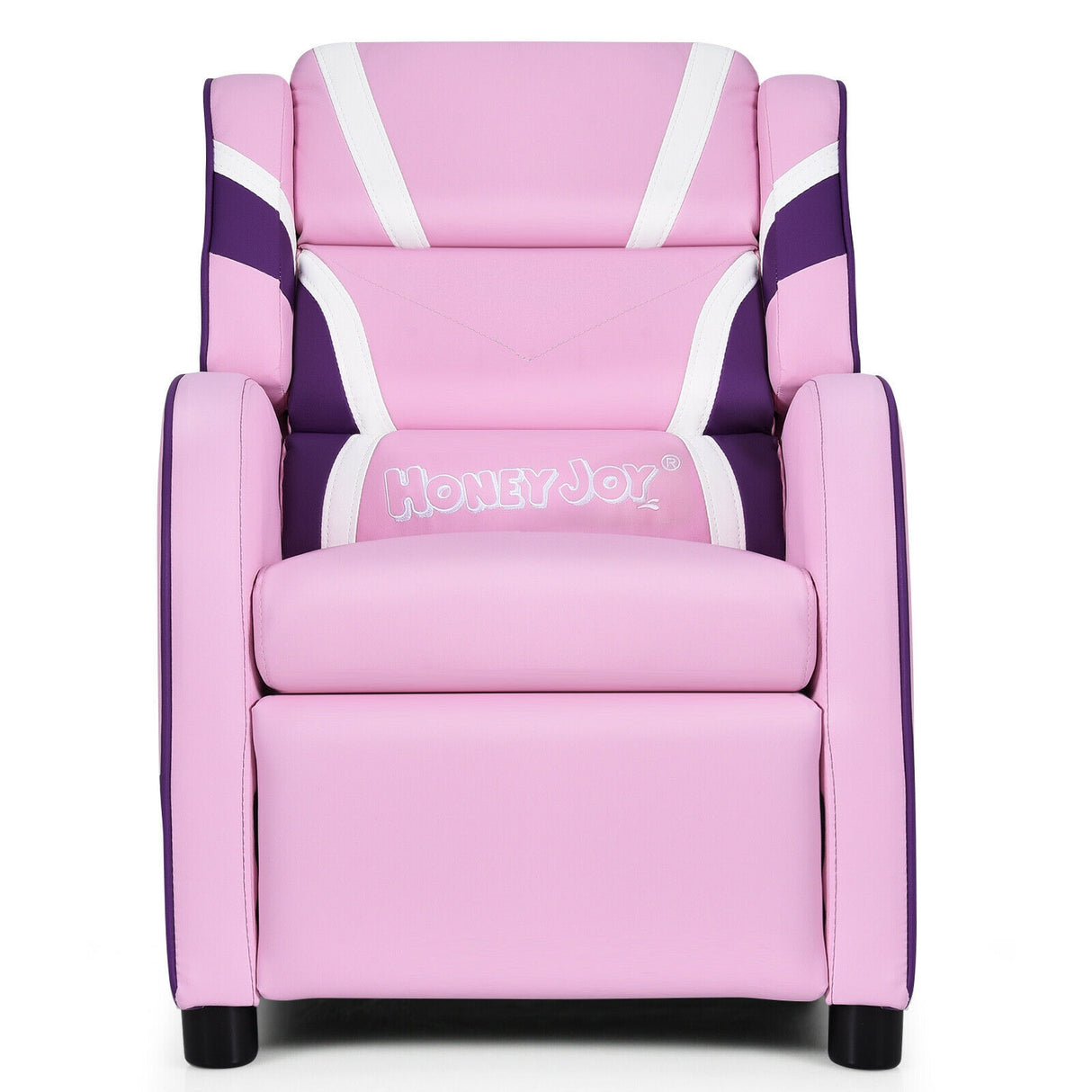 Kids Leather Recliner Chair with Side Pockets
