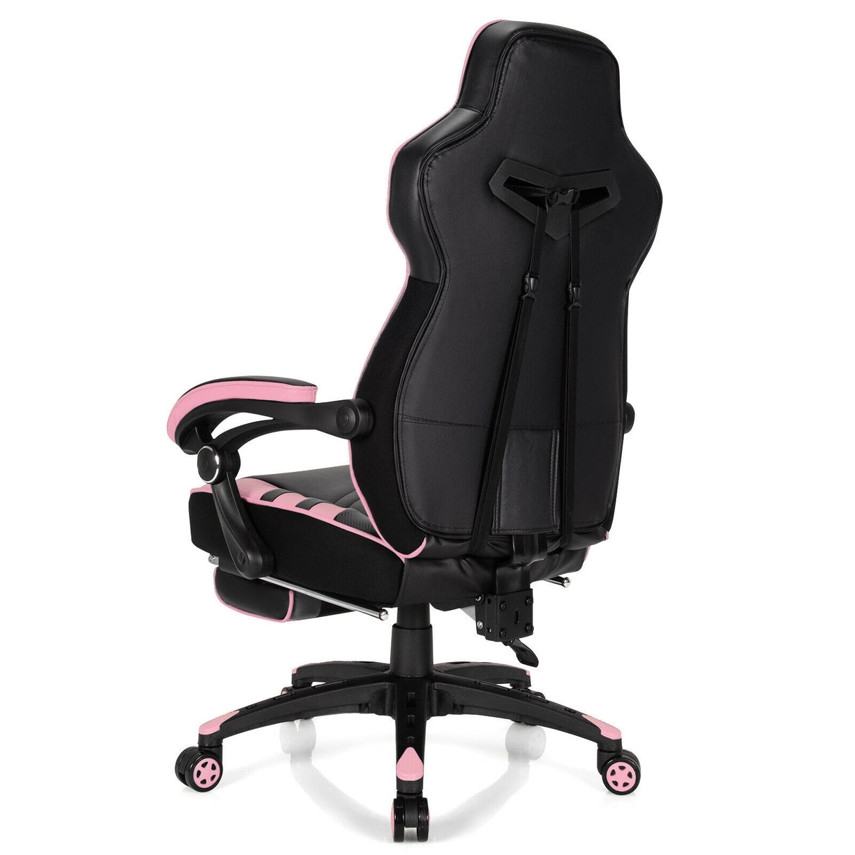 Adjustable Gaming Chair with Footrest for Home Office