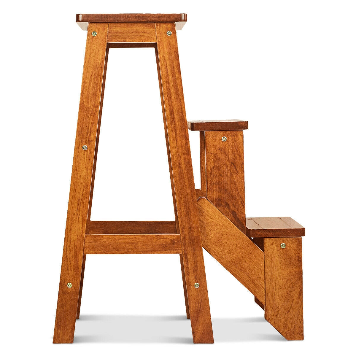 3 Tier Step Stool 3 in 1 Folding Ladder Bench