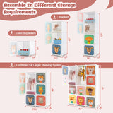 12 Cube Kids Wardrobe Closet with Hanging Section and Doors