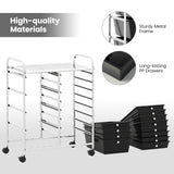 12-Drawer Utility Rolling Cart with Drawers Multi-Use Storage