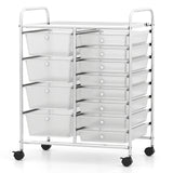 12-Drawer Utility Rolling Cart with Drawers Multi-Use Storage