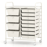 12-Drawer Utility Rolling Cart with Drawers Multi-Use Storage