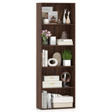 5-Shelf Storage Bookcase Modern Multi-Functional Display Cabinet Furniture