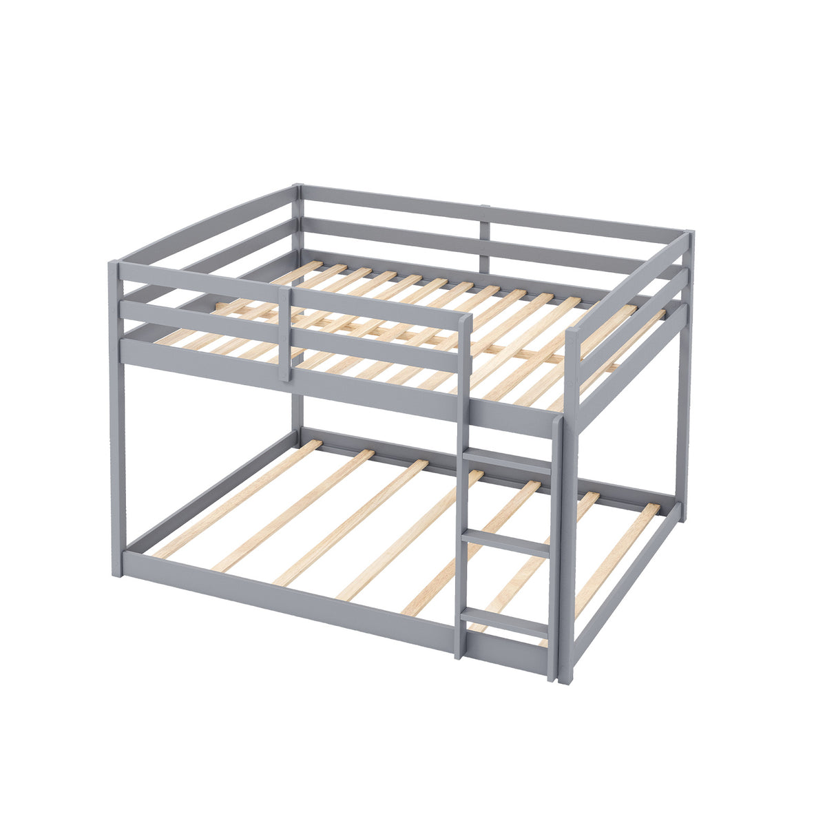 Full Over Full Bunk Bed Low-to-ground Bunk Bed