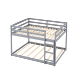 Full Over Full Bunk Bed Low-to-ground Bunk Bed