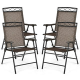 Set of 4 Patio Folding Chairs