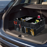 13 Gallon Car Trunk Organizer with Removable Divider and 6 Pockets-Black