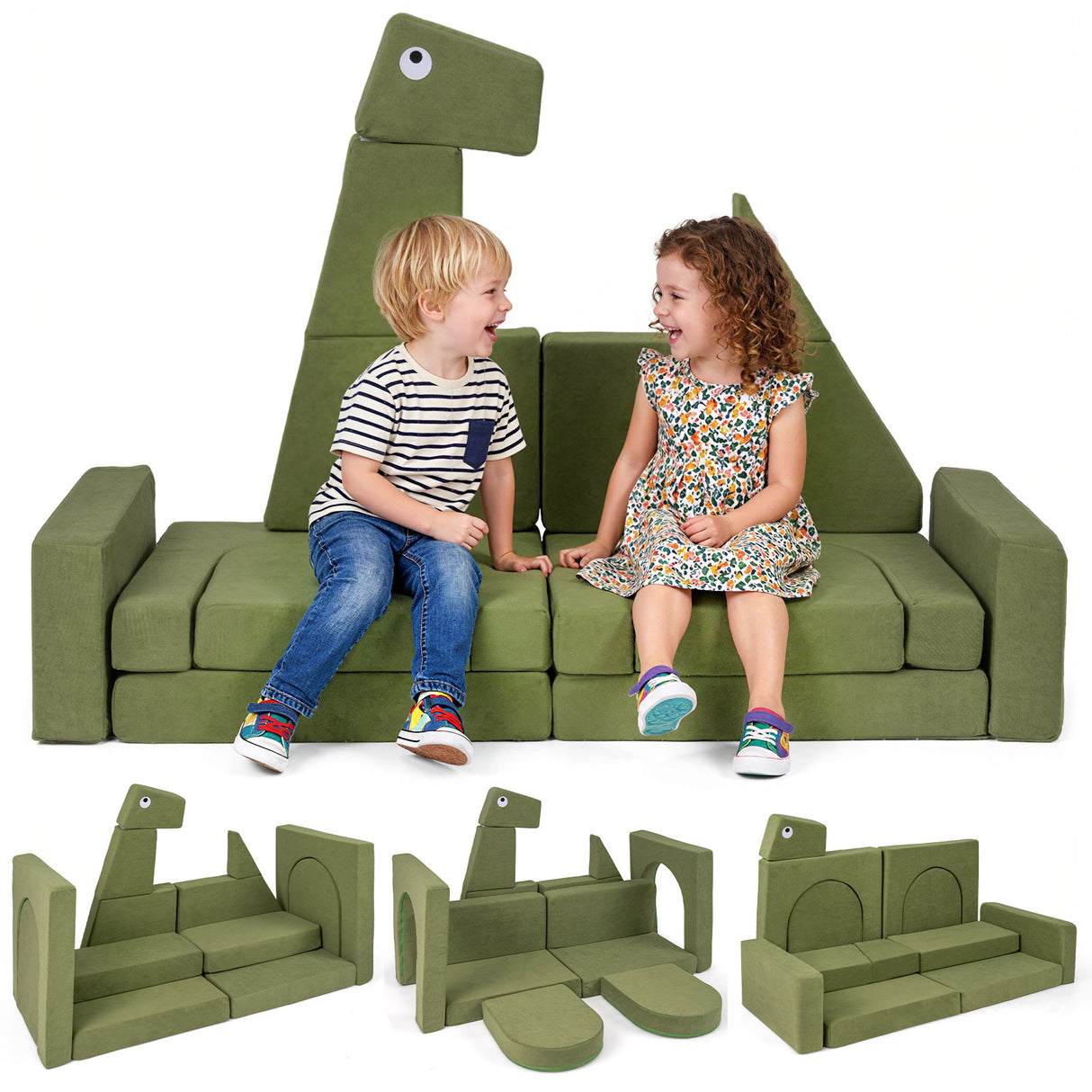 13 Pieces Modular Kids Play Couch for Inspiring Creativity