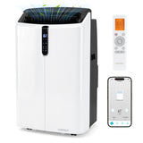 14000 BTU Smart Portable AC with APP Voice Control 47 dB for Rooms 750 Sq.Ft