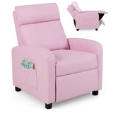 Ergonomic PU Leather Kids Recliner Lounge Sofa for 3-12 Age Group