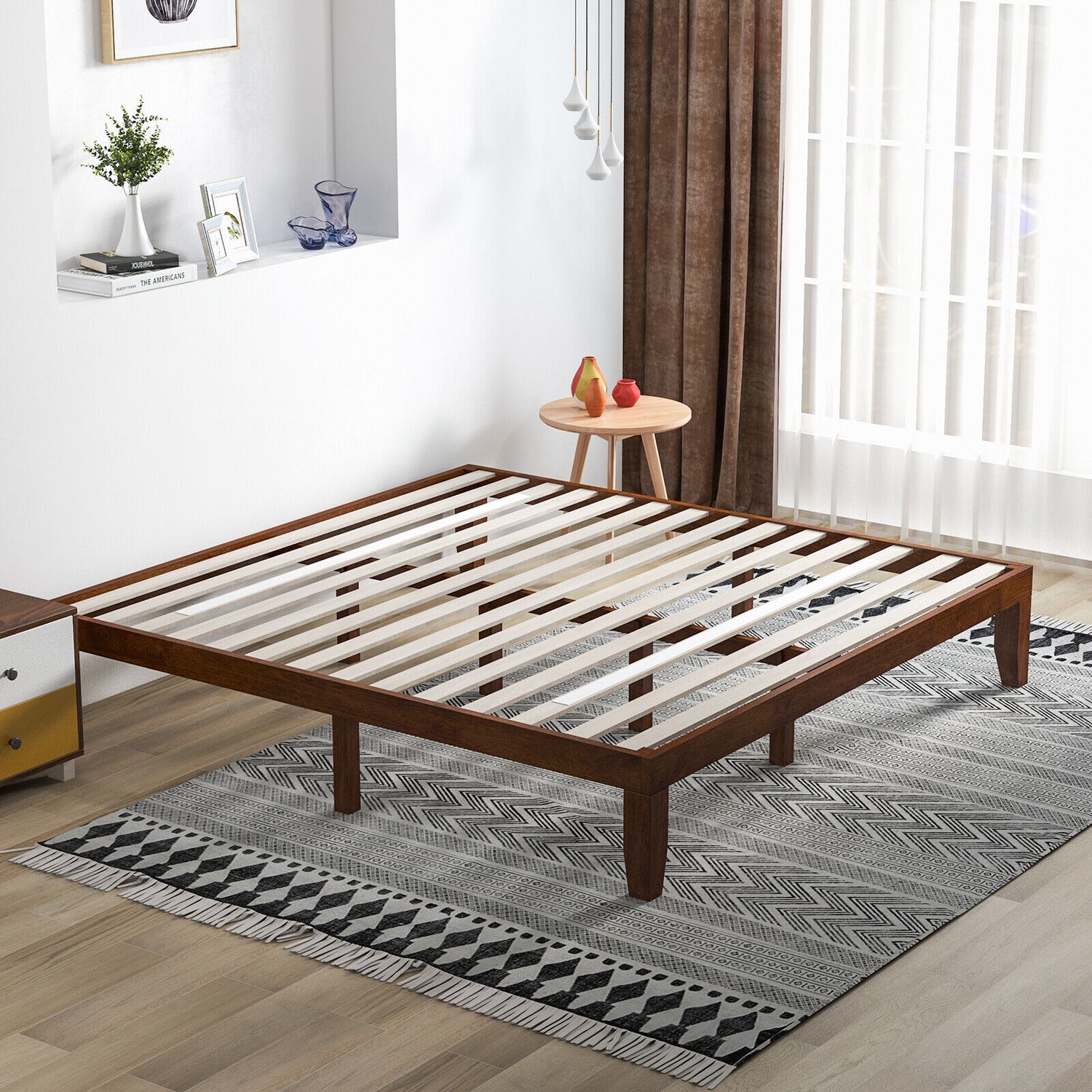 14 Inch King Size Wood Platform Bed Frame