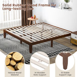 14 Inch King Size Wood Platform Bed Frame