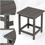 Square Weather-Resistant Adirondack Side Table