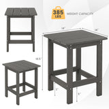 Square Weather-Resistant Adirondack Side Table