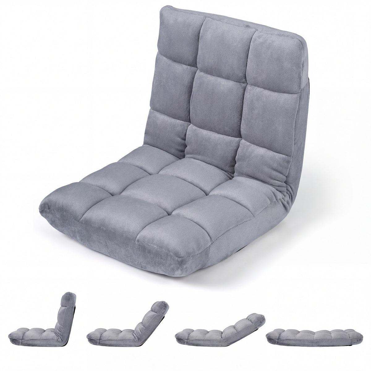 14-Position Adjustable Cushioned Floor Chair