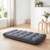 14-Position Adjustable Floor Chair for Adults with Back Support and Comfy Cushion-Gray
