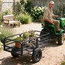 1540 LBS Capacity 17.6 Cu. Ft Heavy Duty Metal Dump Cart Trailer