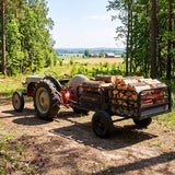 1540 LBS Capacity 17.6 Cu. Ft Heavy Duty Metal Dump Cart Trailer