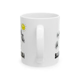 Funny Coffee Mug, 'Blow Me' with Dandelions