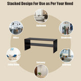 3 Pieces 31-Inch Stackable Multi-Shape Shoe Rack