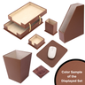 MOOG Leather Desk Set – 7-Piece Organizer-Tan