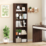 5-Shelf Storage Bookcase Modern Multi-Functional Display Cabinet Furniture